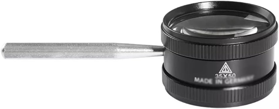 35X Handheld Magnifying Glass Metal High Definition Reading Magnifier Portable Jewelry for Elderly