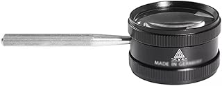 BZLSFHZ 35X Handheld Magnifying Glass Metal High Definition Reading Magnifier Portable Magnifying Glass Jewelry for Elderly Reading (Color : A, Size : 13.5 * 5.5 * 3.5cm)