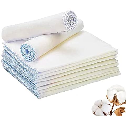 10 Pack Reusable Muslin Face Cloths Cover
