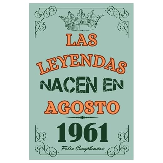 Las Leyendas Nacen En Agosto 1961: Idea de regalo de cumpleaños 62 años original y personalizado para hombres y mujeres / (Cuaderno) "