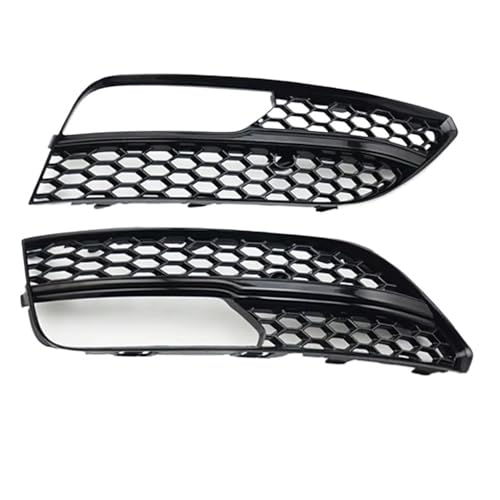 Rejilla delantera derecha con malla hexagonal negra y plateada para A3 Hatchback