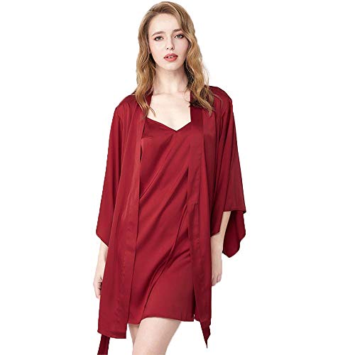 Ensemble de pyjama en satin de soie fluide et chic