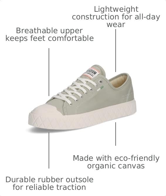 Image of Palladium Unisex Palla ACE Organic Canvas Sneaker