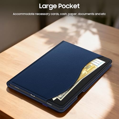 Fintie Case for Samsung Galaxy Tab S11 5G 11 Inch 2025 Model (SM-X730/X736B) with S Pen Holder, Multi-Angle Viewing Soft TPU Back Cover with Pocket, Auto Wake/Sleep, Navy by FINTIE - Used condition - Image 7