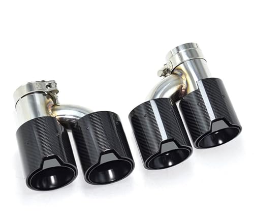 Tuyau arrière pour BMW Série 5 F10 535i et Série 6 F06 F12 F13 640i embout carbone noir