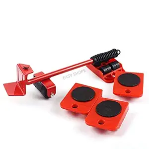 Furniture Shifting Tool/Heavy Furniture Lifter and Mover Tool Set Easy Furniture Shifting Tool Set/Furniture Lifter (RED Color) 1-pcs Set.
