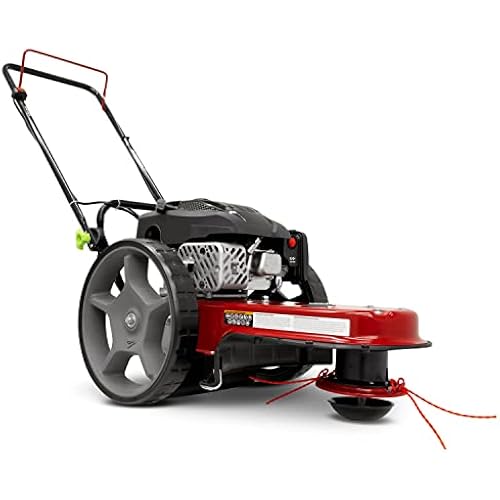 Earthquake Walk Behind String Mower With 160cc Viper 4-Cycle Engine, 22” Cutting Diameter, 14” Never-Go-Flat Wheels, Easy Assembly, Adjustable Handlebar, 40314