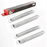 Gewicht: 1220g LST 4x GARAGENTORFEDERN 430mm 68 WINDUNGEN ZUGFEDER GARAGE TOR FEDER VERZINKT *NEU*