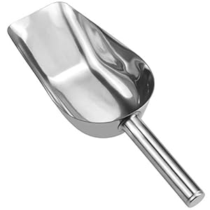 Eisportionierer Edelstahl 15.7cm Eisschaufel Abwiegeschaufel Mehrzweck Mehlschaufel Futterschaufel Abfüllschaufel Poliert Eisschaufel Mehrzweckschaufel für Eismaschine, Mehl, Pommes, Küche, Bar