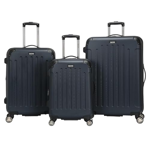 Image of Kenneth Cole Reaction Renegade Collection, Navy Blue, 3-Piece Set (20 inch /24 inch /28 inch), Navy Blue, 3-Piece Set (20 inch /24 inch /28 inch), Renegade Collection