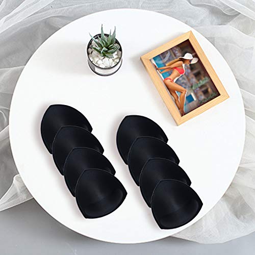 Ursmart 4 Pairs Bra Cups Inserts,Sports Cups Bra Inserts Push Up Breathable,Removable For Woman (Black) … #TOP6