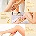 Crystal Hair Eraser for Women and Men, Reusable Crystal Hair Remover Device Magic Painless Epilators Hair Removal Tool, Magic Hair Eraser for Back Arms Legs (Gold-Upgraded)
