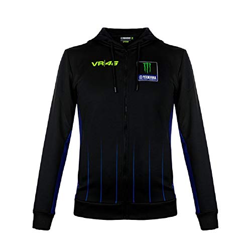 VALENTINO ROSSI Homme Collezione Yamaha Dual Sweat shirt, Noir, XXL EU