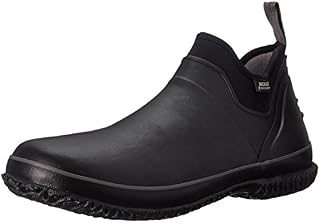 Bogs Men's Urban Farmer Low Waterproof Work Rain Boot, Black, 9 D(M) US