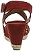 find. Wedge Crossover Suede Espadrille Sandalias con Plataforma Plana, Rojo Red, 37...