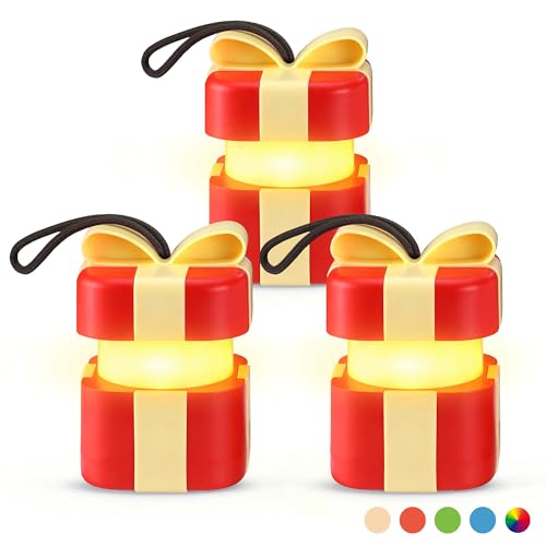 Christmas Gift EverBrite Christmas Gift Box Lantern 3 Pack, 5 Light Modes Holiday Decoration Presents for Women and Men, AAA Batteries Contained Stocking Stuffers, Christmas Lights Indoor & Outdoor