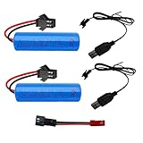 CWUU 3.7V 500mAh USB Rechargeable Battery SM-2P Plug Replacement for RC Car E35 DE38 DE40 DE50 DE55 TB202 TM141 Toy Cars, Remote Control Cars Boat Vehicle Trucks, SM-JST Adapter