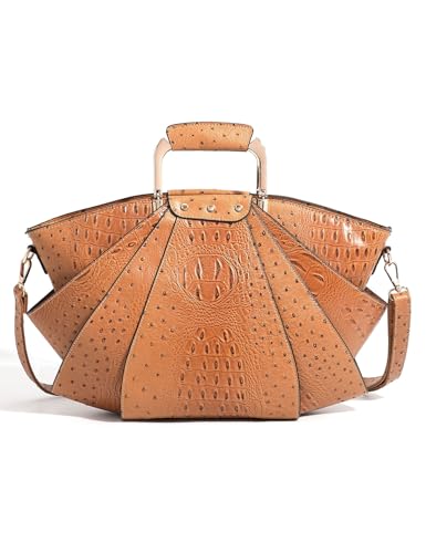 Image of Bag Woman Large Capacity Leather Purse Fashion Designer Metal Top Handle Handbags Women Crossbody Large Bags for Women Tote