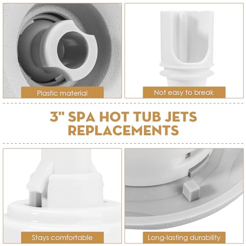 SuperDi Spa Hot Tub Jets Replacements 3\" Cluster Storm Jet Directional 212-7929 Diffuser 218-6930 5-Pack