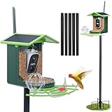 Bird Feeder with Camera and 75 Inch Pole&32GB SD Card, AI...