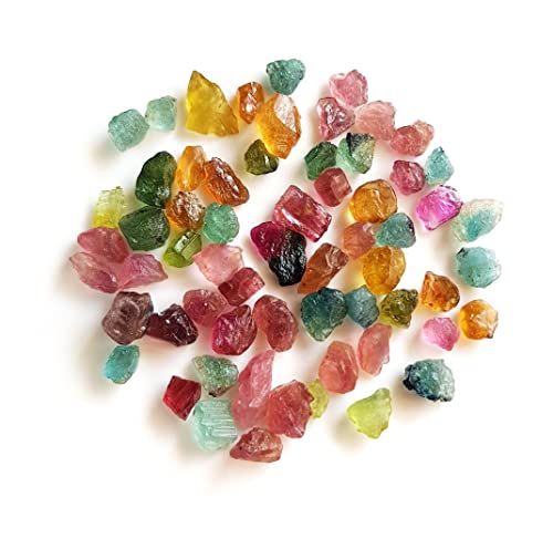 Multi Tourmaline Gemstone Loose Rough For Jewelry Making Free From 30 Pieces Size - 3-6 Mm Very Tiny Multi Tourmaline Raw Undrilled Loose Rough [Gsku-23] #TOP5