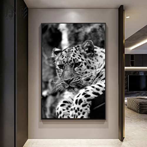 PosterLeopard Wand Bilder Poster & Kunstdrucke Bild Tier Wanddekoration Für Zuhause Wohnzimmer Dekor40x50cm Cover
