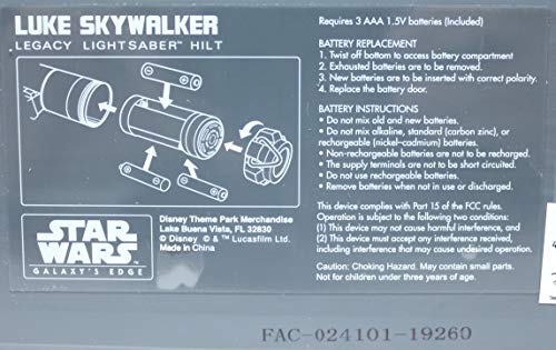 Galaxy’s Edge Star Wars Legacy Lightsaber (Luke Skywalker)