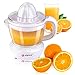 Alpina Saftpresse - Zitronenpresse - Orangenpresse - Zitruspresse - 0,7 Liter - 2 Presskegel - 2 Drehrichtungen - 25 Watt - Weiß