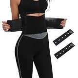 KAHZOR Bauchgurt Nach Geburt Mit 2 Hosenbunderweiterung, 95Cm Postpartum Belly Wrap, Bauchgurt Nach Op Geburt, Rückbildungsgürtel Schwarz, Bauchgurt, Rückbildungsgürtel Nach Geburt, Bauchband
