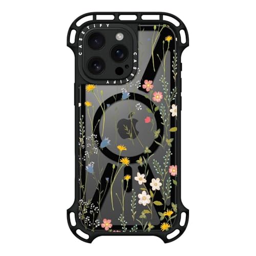 Coque iPhone 16 Pro Max antichoc CASETiFY fleur MagSafe protection militaire - 2