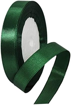 ATBEAMEN Red Ribbon 6mm for Gift Wrapping 91M, Double Sided Red Satin Ribbon 6mm Thick Fabric Ribbon for Crafting Cake Ribbon,Hair Bow Ribbon,Balloon,Christmas Decoration,Wedding Car Ribbon