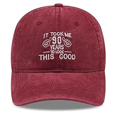 It Took Me 90 Years to Look This Good Thumb - Wine Red