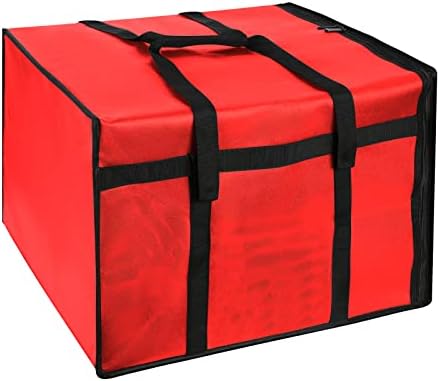Sleekspace Grote Geïsoleerde Tas voor Heet of Koud Voedsel. Opvouwbare Koeltas, Thermische Tas, Boodschappentas, Picknick Lunchtas, Bevroren Voedseltas, Grote Pizzatas, Instacart Boodschappentas