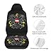 Coat of Arms of Austria Austrians Car Seat Cover,2pcs Set Full Wrap Bucket Seat Covers Elastic Back Universal Car Seat Covers Print Front Auto Seat Cover for Vans, Trucks, SUV