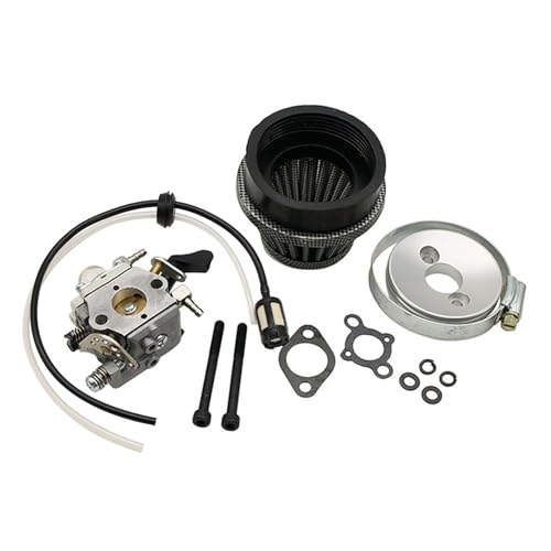 FLMLF Rc Car Large Air Filter + Carburetor + Fuel Pipe for 1/5 Hpi Rofun Km Rovan LT Baja FG ZENOAH CY RCMK GoPed Redcat 23CC~58CC Engine Parts