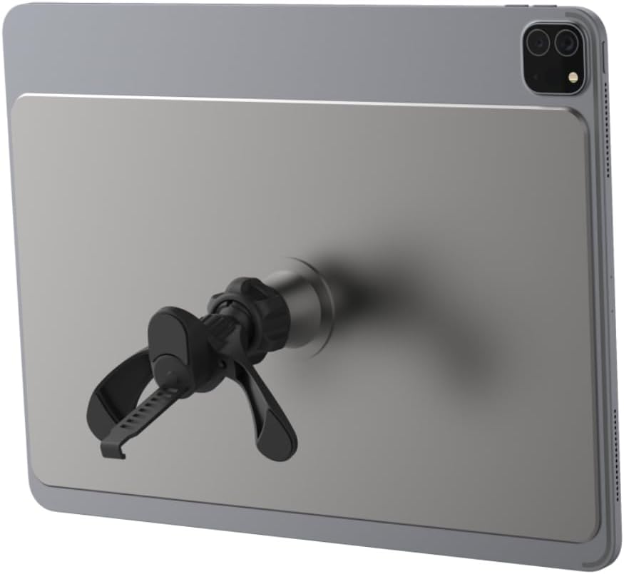 EiLkiee Magnetic iPad Tablet Holder for Car Air Vents, 360 Degree Rotating iPad Holder - Compatible with iPad Pro/Air 10.9-11 Inch Tablets