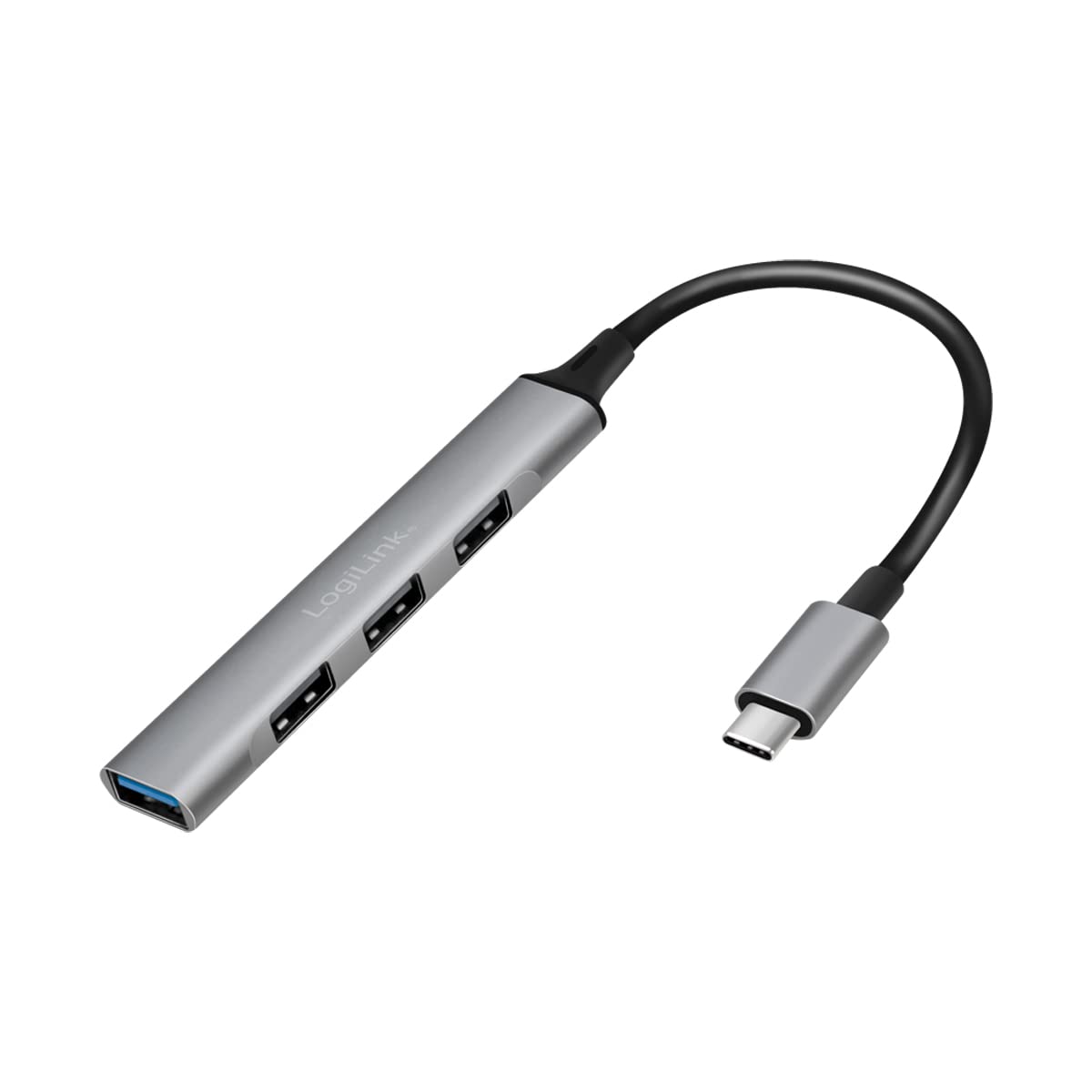 LogiLink 066586 4-Port Ultra Slim USB 3.0 Hub USB-C™ Input Silver