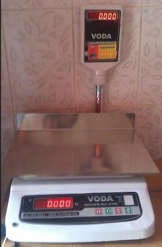 VODA Digital Table Top Weighing Scale For Retail Shops Pan Electronic Stainless Steel (30kg)