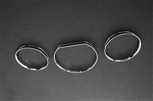 Chrome Dash Board Gauge Ring Set for Mercedes Benz W124 E Class