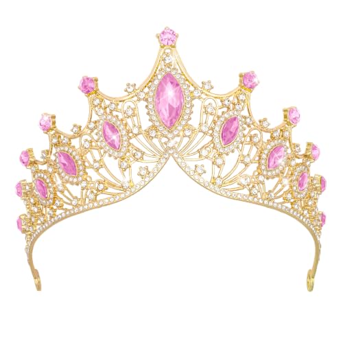 CIEHER Pink Crown for Women, Tiaras and Crowns for Girls