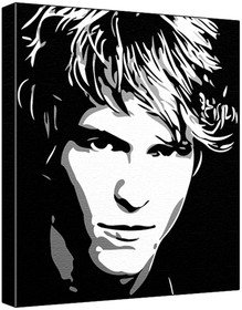 Jon Cor (100% Original Painting. Not A Print ) Acrylic Paint On Deep Framed Canvas (60 x 50 x 1.8 cm) 3-Colour Black/Grey/White-image-21