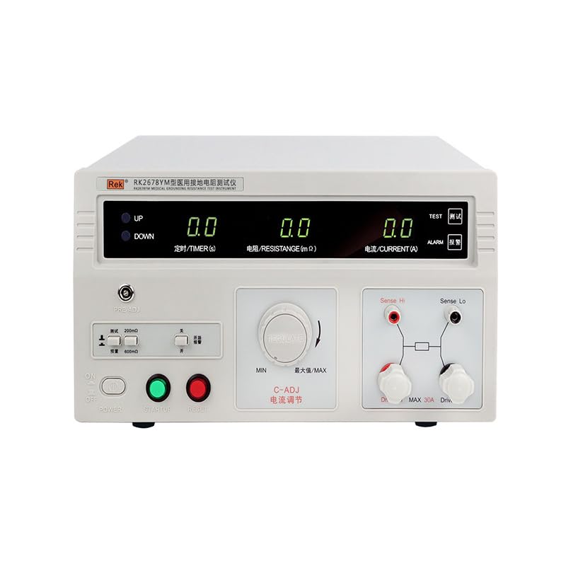 RK2678YM Medical Ground Resistance Tester, Current 5-30A, Resistance 10-600MΩ, Accuracy 5%