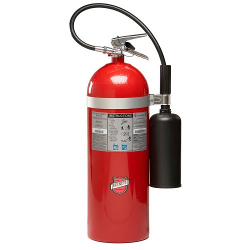 Buckeye 46600 Carbon Dioxide Hand Held Fire Extinguisher with Wall Hook, 20 lbs Agent Capacity, 8