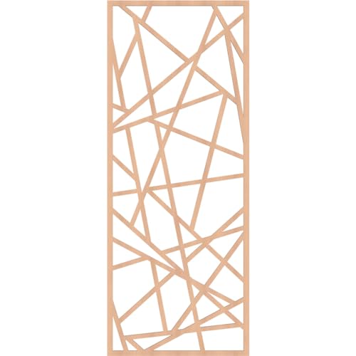 Image of Conway Decorative Pierced Fretwork Wood Wall Panels, 21 3 /8 inchW x 54 3 /8 inchH x 1 /4 inchT, Alder