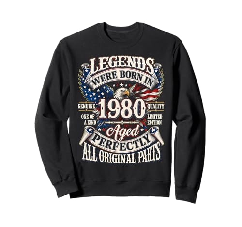 Legends Born In 1980 Vintage Patriotic Eagle 46th Birthday �g���[�i�[