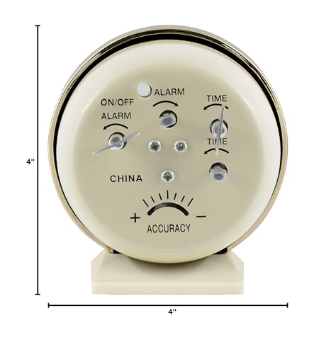 Equity 12020 Analog Key-Wound Bell Alarm Clock