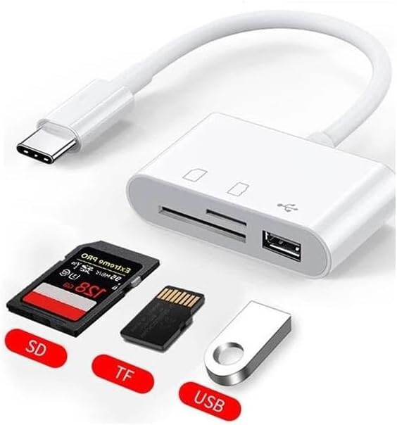 Usb Type C To Sd Microsd Tf Card Reader Usb 3in1 Converter Converter Adapter