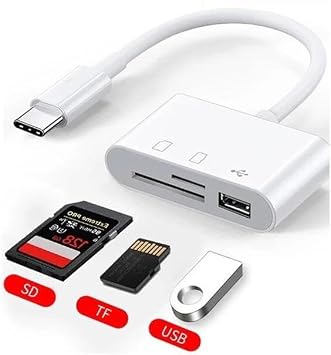 Usb Type C To Sd Microsd Tf Card Reader Usb 3in1 Converter Converter Adapter