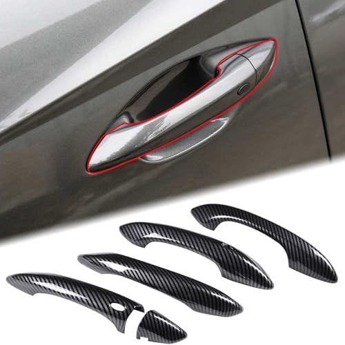 Aunginsy Exterior Door Grab Handle Trim Cover Compatible with Hyundai Tucson/Santa Cruz 2022-2024, Car Outside Front Rear Door Handle Panel Anti-Scratch Protector Shell Decorative Sticker Accessories by Aunginsy - Used condition - US$14.46