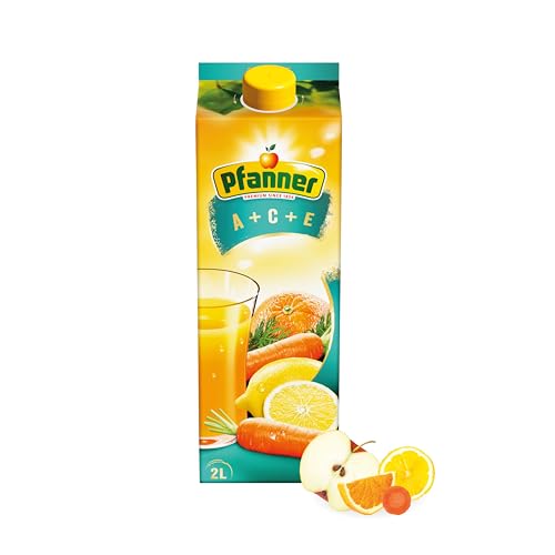 Pfanner A+C+E Fruchtgetränk (1 x 2 l) - 30% Fruchtgehalt vitamin-reiches Getränk